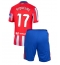Billige Atletico Madrid Rodrigo Riquelme #17 Hjemmebanetrøje Børn 2024-25 Kort ærmer (+ bukser)