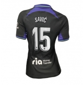 Billige Atletico Madrid Stefan Savic #15 Udebanetrøje Dame 2022-23 Kort ærmer