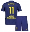 Billige Atletico Madrid Thiago Almada #11 Udebanetrøje Børn 2025-26 Kort ærmer (+ bukser)