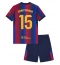 Billige Barcelona Andreas Christensen #15 Hjemmebanetrøje Børn 2026-27 Kort ærmer (+ bukser)
