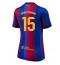 Billige Barcelona Andreas Christensen #15 Hjemmebanetrøje Dame 2026-27 Kort ærmer