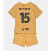 Billige Barcelona Andreas Christensen #15 Udebanetrøje Børn 2022-23 Kort ærmer (+ bukser)