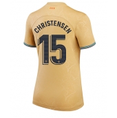 Billige Barcelona Andreas Christensen #15 Udebanetrøje Dame 2022-23 Kort ærmer