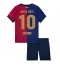 Billige Barcelona Ansu Fati #10 Hjemmebanetrøje Børn 2024-25 Kort ærmer (+ bukser)