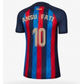 Billige Barcelona Ansu Fati #10 Hjemmebanetrøje Dame 2022-23 Kort ærmer