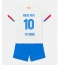 Billige Barcelona Ansu Fati #10 Udebanetrøje Børn 2023-24 Kort ærmer (+ bukser)