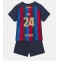 Billige Barcelona Eric Garcia #24 Hjemmebanetrøje Børn 2022-23 Kort ærmer (+ bukser)