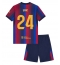 Billige Barcelona Eric Garcia #24 Hjemmebanetrøje Børn 2026-27 Kort ærmer (+ bukser)