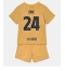 Billige Barcelona Eric Garcia #24 Udebanetrøje Børn 2022-23 Kort ærmer (+ bukser)