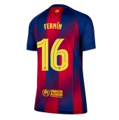Billige Barcelona Fermin Lopez #16 Hjemmebanetrøje Dame 2025-26 Kort ærmer