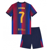 Billige Barcelona Fermin Lopez #7 Hjemmebanetrøje Børn 2026-27 Kort ærmer (+ bukser)