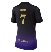 Billige Barcelona Fermin Lopez #7 Udebanetrøje Dame 2026-27 Kort ærmer