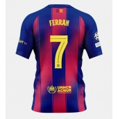 Billige Barcelona Ferran Torres #7 Hjemmebanetrøje 2025-26 Kort ærmer