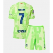 Billige Barcelona Ferran Torres #7 Tredje trøje Børn 2024-25 Kort ærmer (+ bukser)