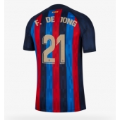 Billige Barcelona Frenkie de Jong #21 Hjemmebanetrøje 2022-23 Kort ærmer