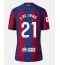 Billige Barcelona Frenkie de Jong #21 Hjemmebanetrøje 2023-24 Kort ærmer