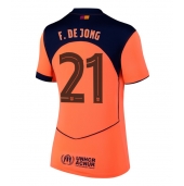 Billige Barcelona Frenkie de Jong #21 Tredje trøje Dame 2025-26 Kort ærmer