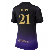 Billige Barcelona Frenkie de Jong #21 Udebanetrøje Dame 2026-27 Kort ærmer