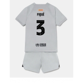 Billige Barcelona Gerard Pique #3 Tredje trøje Børn 2022-23 Kort ærmer (+ bukser)