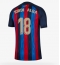 Billige Barcelona Jordi Alba #18 Hjemmebanetrøje 2022-23 Kort ærmer