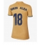 Billige Barcelona Jordi Alba #18 Udebanetrøje Dame 2022-23 Kort ærmer
