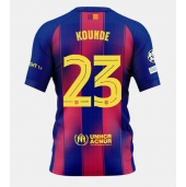 Billige Barcelona Jules Kounde #23 Hjemmebanetrøje 2025-26 Kort ærmer
