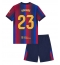 Billige Barcelona Jules Kounde #23 Hjemmebanetrøje Børn 2026-27 Kort ærmer (+ bukser)