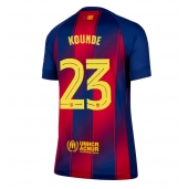 Billige Barcelona Jules Kounde #23 Hjemmebanetrøje Dame 2025-26 Kort ærmer