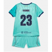 Billige Barcelona Jules Kounde #23 Tredje trøje Børn 2026-27 Kort ærmer (+ bukser)