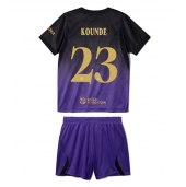 Billige Barcelona Jules Kounde #23 Udebanetrøje Børn 2026-27 Kort ærmer (+ bukser)