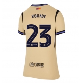 Billige Barcelona Jules Kounde #23 Udebanetrøje Dame 2025-26 Kort ærmer