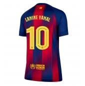 Billige Barcelona Lamine Yamal #10 Hjemmebanetrøje Dame 2025-26 Kort ærmer