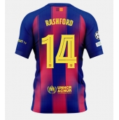 Billige Barcelona Marcus Rashford #14 Hjemmebanetrøje 2025-26 Kort ærmer