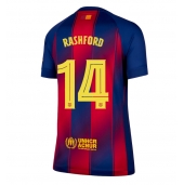 Billige Barcelona Marcus Rashford #14 Hjemmebanetrøje Dame 2025-26 Kort ærmer