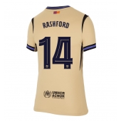 Billige Barcelona Marcus Rashford #14 Udebanetrøje Dame 2025-26 Kort ærmer