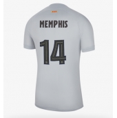 Billige Barcelona Memphis Depay #14 Tredje trøje 2022-23 Kort ærmer