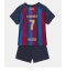 Billige Barcelona Ousmane Dembele #7 Hjemmebanetrøje Børn 2022-23 Kort ærmer (+ bukser)