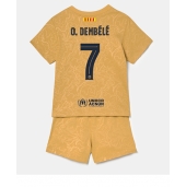 Billige Barcelona Ousmane Dembele #7 Udebanetrøje Børn 2022-23 Kort ærmer (+ bukser)