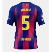 Billige Barcelona Pau Cubarsi #5 Hjemmebanetrøje 2025-26 Kort ærmer