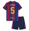 Billige Barcelona Pau Cubarsi #5 Hjemmebanetrøje Børn 2026-27 Kort ærmer (+ bukser)