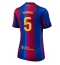 Billige Barcelona Pau Cubarsi #5 Hjemmebanetrøje Dame 2026-27 Kort ærmer