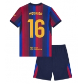 Billige Barcelona Rodri Hernandez #16 Hjemmebanetrøje Børn 2026-27 Kort ærmer (+ bukser)