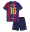 Billige Barcelona Rodri Hernandez #16 Hjemmebanetrøje Børn 2026-27 Kort ærmer (+ bukser)