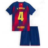 Billige Barcelona Ronald Araujo #4 Hjemmebanetrøje Børn 2025-26 Kort ærmer (+ bukser)