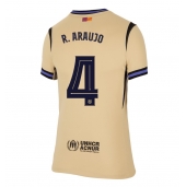 Billige Barcelona Ronald Araujo #4 Udebanetrøje Dame 2025-26 Kort ærmer