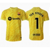 Billige Barcelona Ter Stegen #1 Målmand Hjemmebanetrøje 2024-25 Kort ærmer