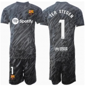 Billige Barcelona Ter Stegen #1 Målmand Tredje trøje Børn 2024-25 Kort ærmer (+ bukser)