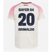 Billige Bayer Leverkusen Alejandro Grimaldo #20 Udebanetrøje 2025-26 Kort ærmer