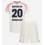 Billige Bayer Leverkusen Alejandro Grimaldo #20 Udebanetrøje Børn 2025-26 Kort ærmer (+ bukser)