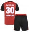 Billige Bayer Leverkusen Jeremie Frimpong #30 Hjemmebanetrøje Børn 2024-25 Kort ærmer (+ bukser)